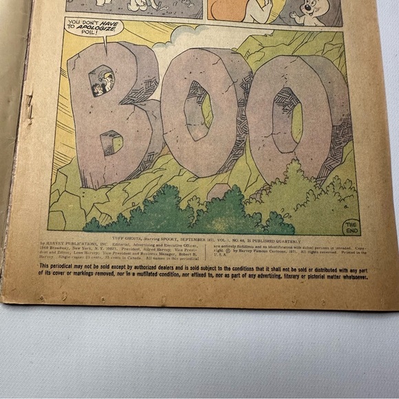Tuff Ghosts Starring Spooky Fireworks No. 40 Sept. 71’ Harvey Comic Book VTG - Picture 6 of 8